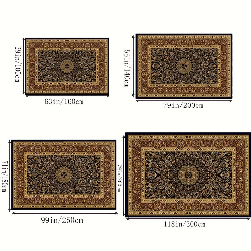 Vintage Boho Kitchen Rug European Style Classical American Style Blanket