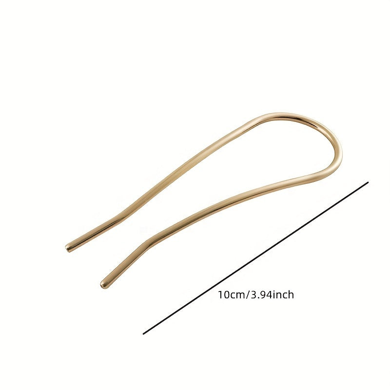 Metal Hairpin U-shaped Hair Accessory for Women