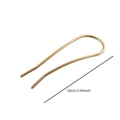 Metal Hairpin U-shaped Hair Accessory for Women