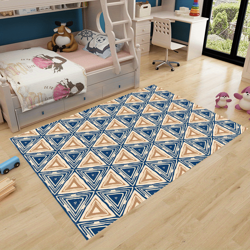 Fluffy Faux Wool Area Rug Modern Large Carpet Anti-fouling