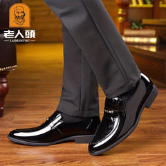 Men's No Tie Slip On Dress Shoes, Assorted Colors