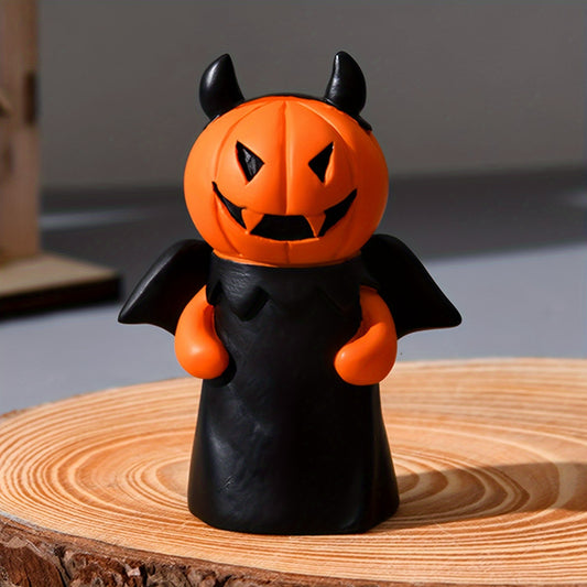 Halloween Pumpkin Figurines Set Resin Collectible Statuettes