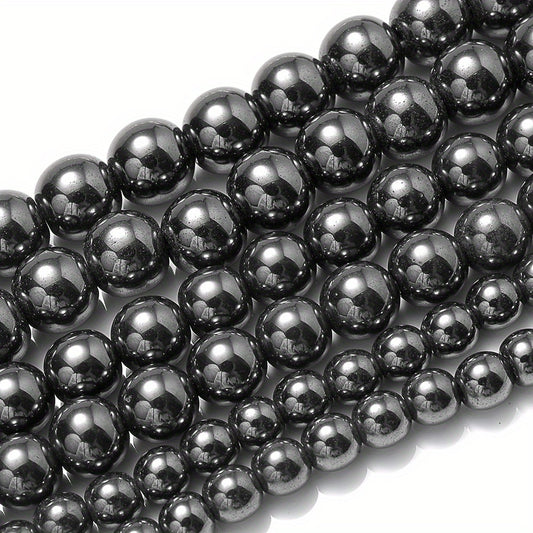 Hematite Stone Beads Round Loose Beads 4-12mm