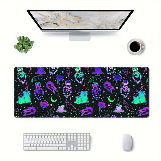 Dark Purple Gaming Mouse Pad XL Desk Mat Anime Extended Mouse Pads