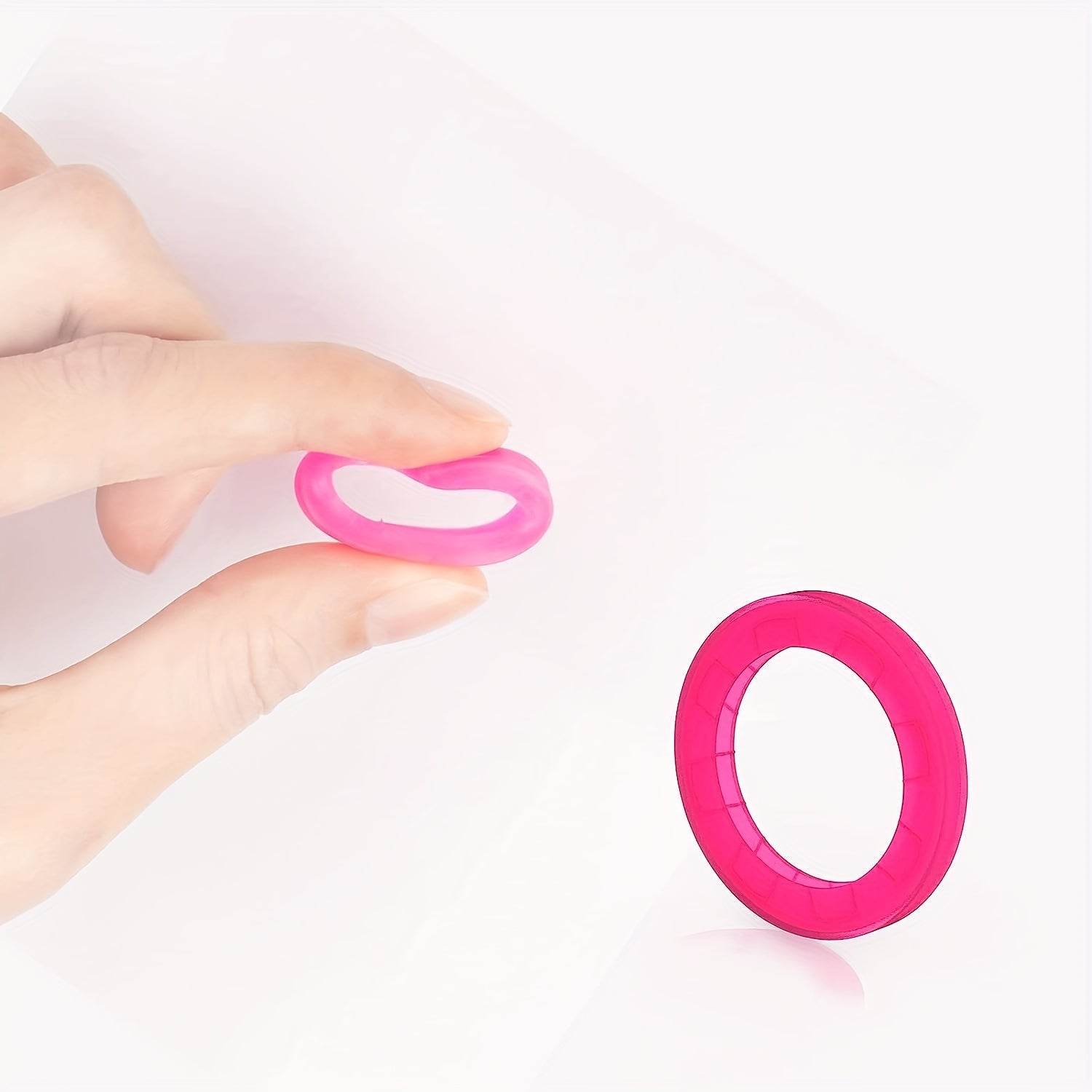 10pcs Silicone Key Cap Label Plastic Key Identification Rings