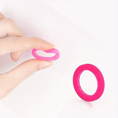 8pcs Silicone Keycap Label Plastic Keyring in 8 Colors