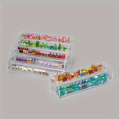2 Tier Acrylic Nail Polish & Lipstick Holder Clear Display Stand
