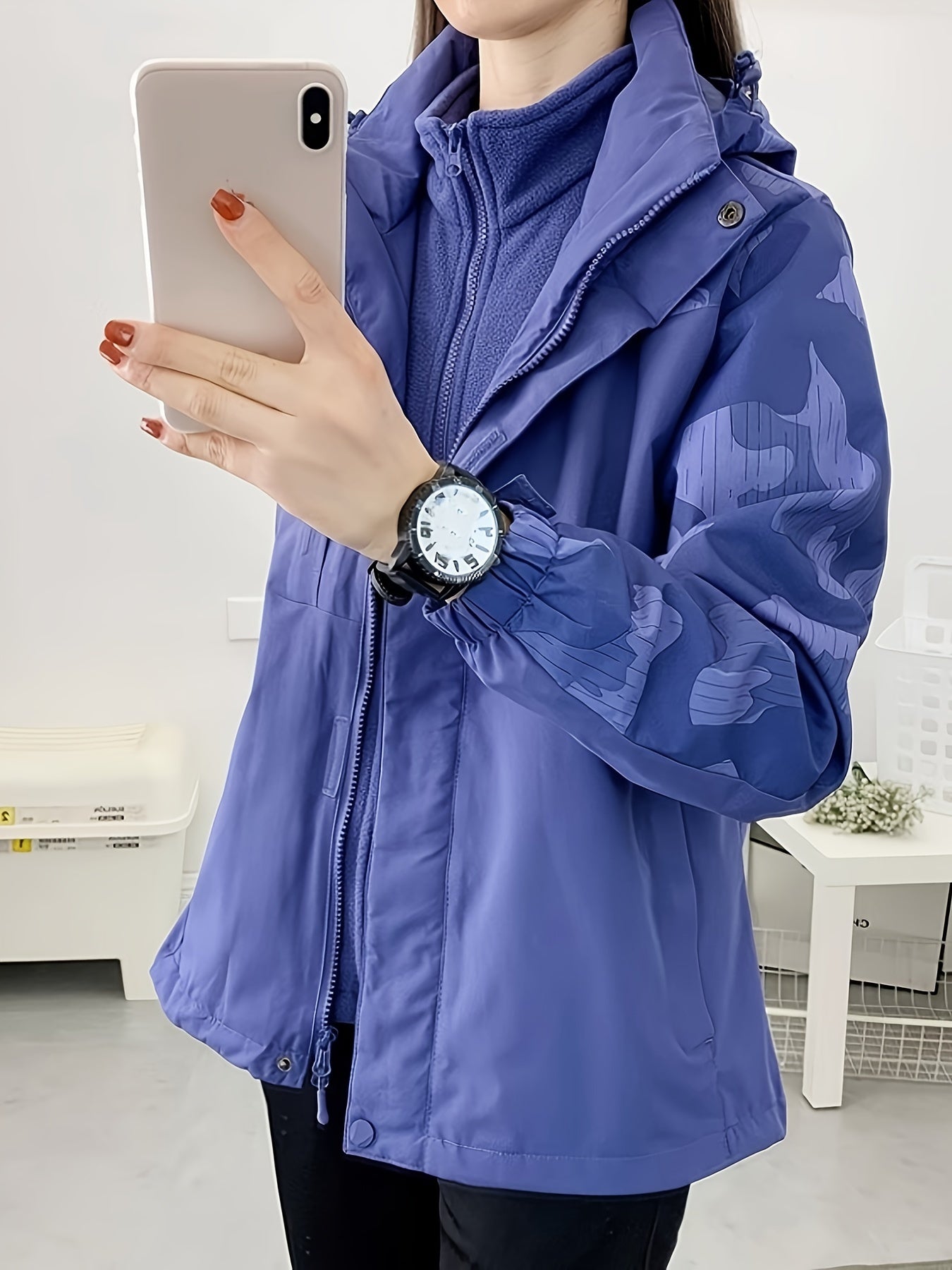 3 in 1 Solid Punch Jacket Casual Waterproof Windproof Jacket