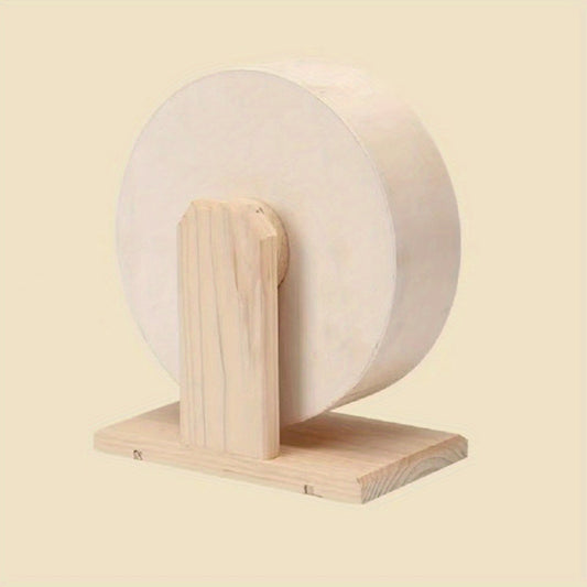 Quiet Wooden Hamster Wheel for Small Pets