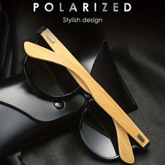 Men's Bamboo Wooden Sunglasses UV Protection Film Unisex Glasses