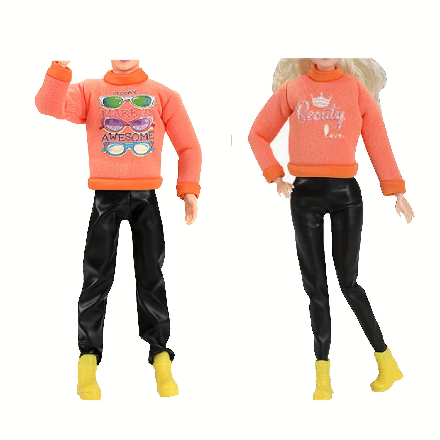 6-Piece Doll Sports Outfits Set for Youngsters - Variety of Styles