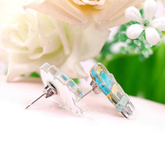 Y2K Style Bus Car Earrings for Mother and Child