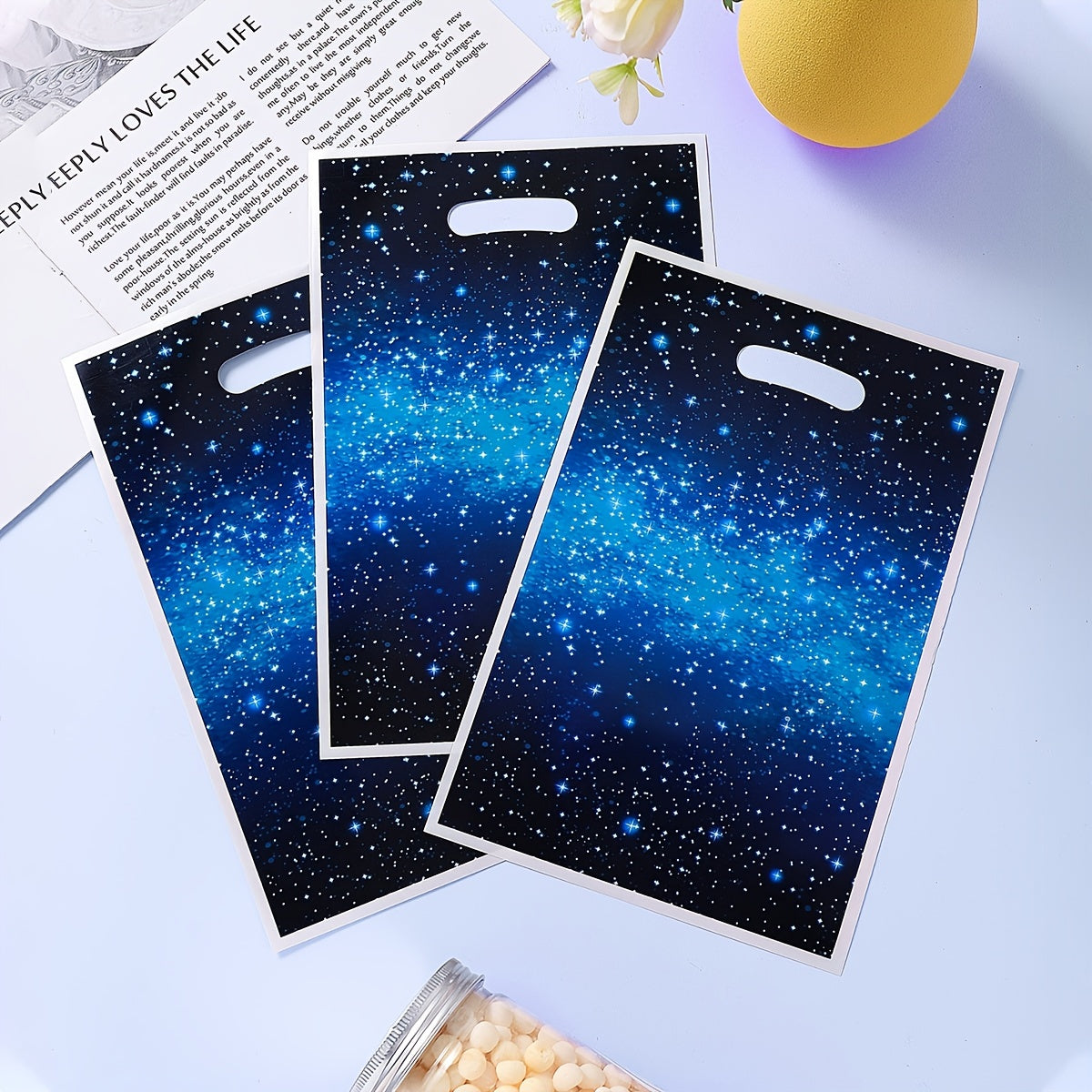 10pcs Starry Sky Theme Party Favor Bag