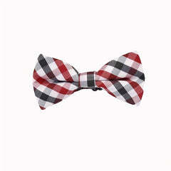 Kids Checkered Striped Bow Tie - Handsome Boys Bow Tie