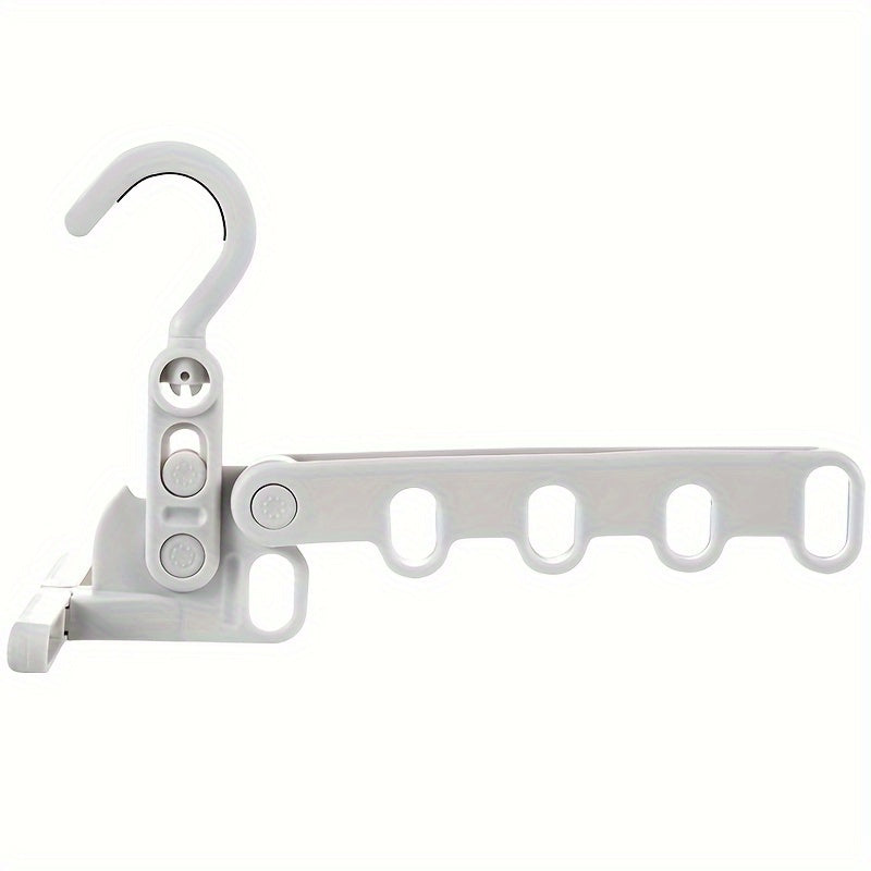 Foldable Travel Hanger Clothes Drying Rack with 5 Holes