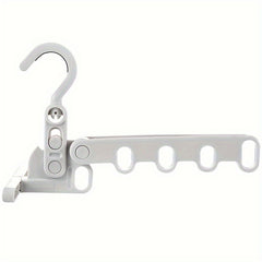 Foldable Travel Hanger Clothes Drying Rack with 5 Holes