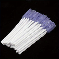 50pcs Eyelash Brushes for Extensions and Makeup, Gentle on Eyes