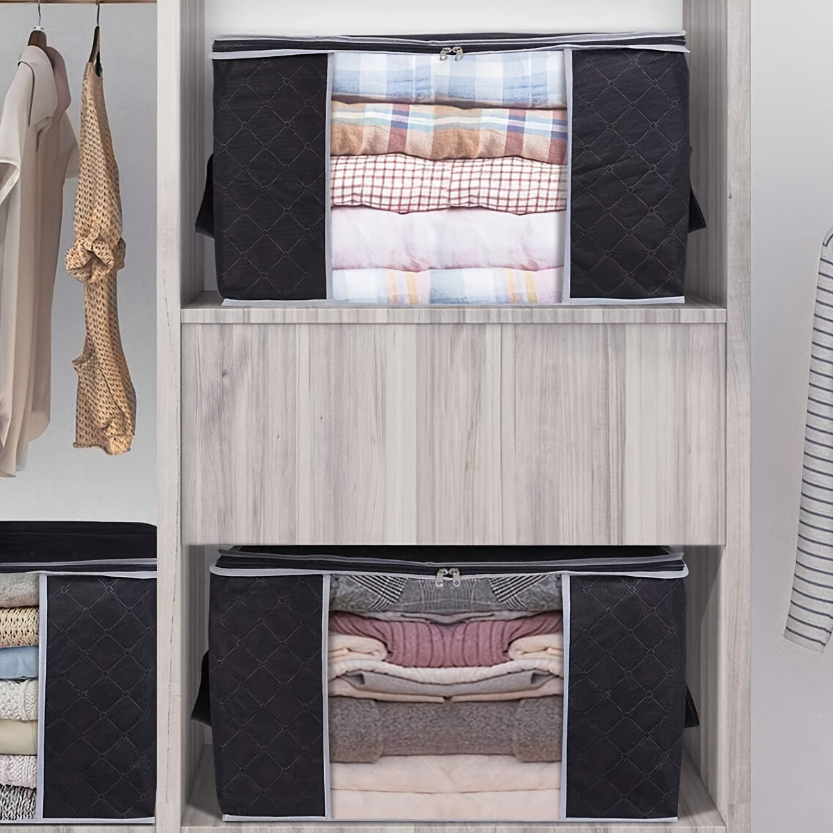 Foldable Closet Organizer Container Sleeping Bag Storage Bag