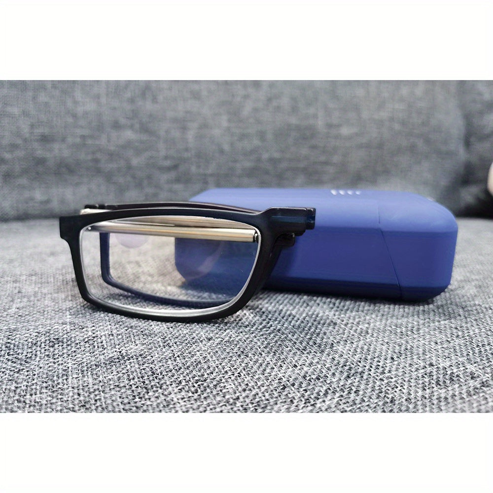 SOOLALA Light Blocking Reading Glasses with Hard Case