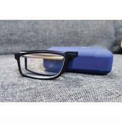 SOOLALA Light Blocking Reading Glasses with Hard Case