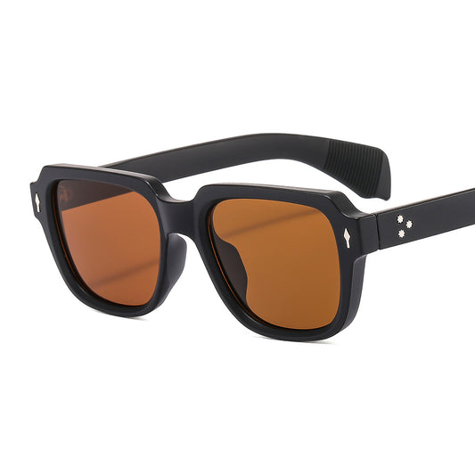 Vintage Ladies Oversized Square Sunglasses - Colorful Lenses