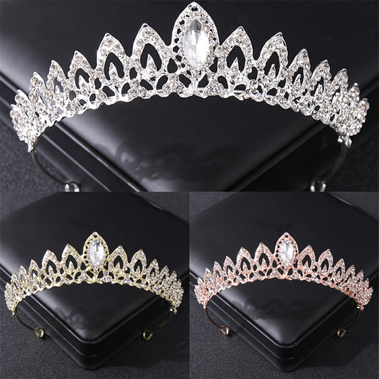 Rhinestone Crown Hairband Headband Party Princess Tiara Wedding
