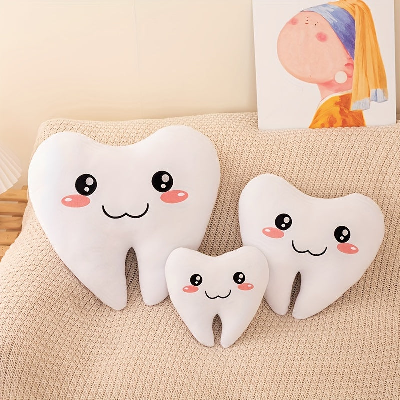 Funny Tooth Plush Toy Teeth Pillow Dolls Fairy Pillow Soft Stuffed Dental Gift