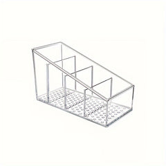Transparent Acrylic Remote Control Holder for Organizing Makeup Brushes, Pens