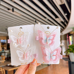 Butterfly Sweet Hair Clip Embroidery Simulation Pastoral Style Daily Dress