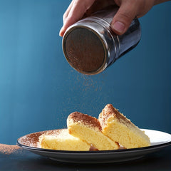 16pcs Cappuccino Shape Coffee Stencils Mesh Shaker Sugar Shaker With Lid