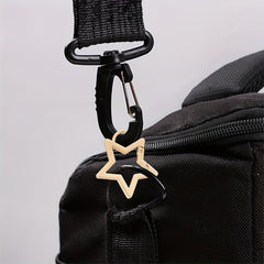 Zinc Alloy Plated Spring Buckle Carabiner Star Snap Hook