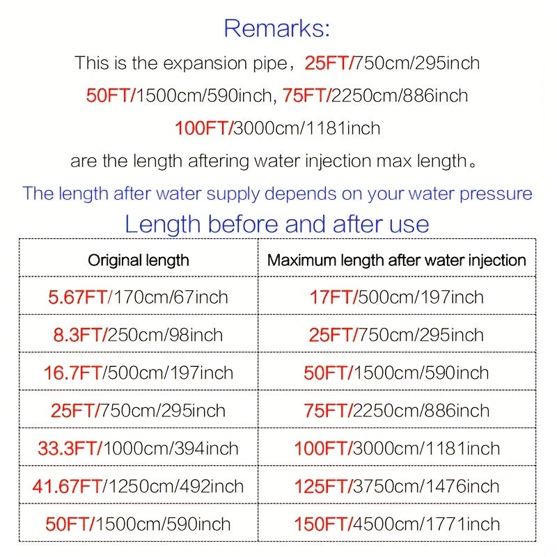 1PC Telescopic Car Wash Water Hose High Pressure Garden Watering Supplies