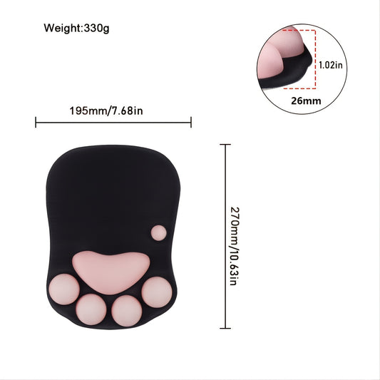 Silicone Wrist Cat Claw Mouse Pad