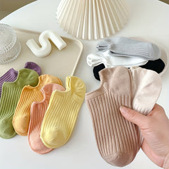 10 Pairs Solid Ankle Socks Soft & Comfy Women's Stockings