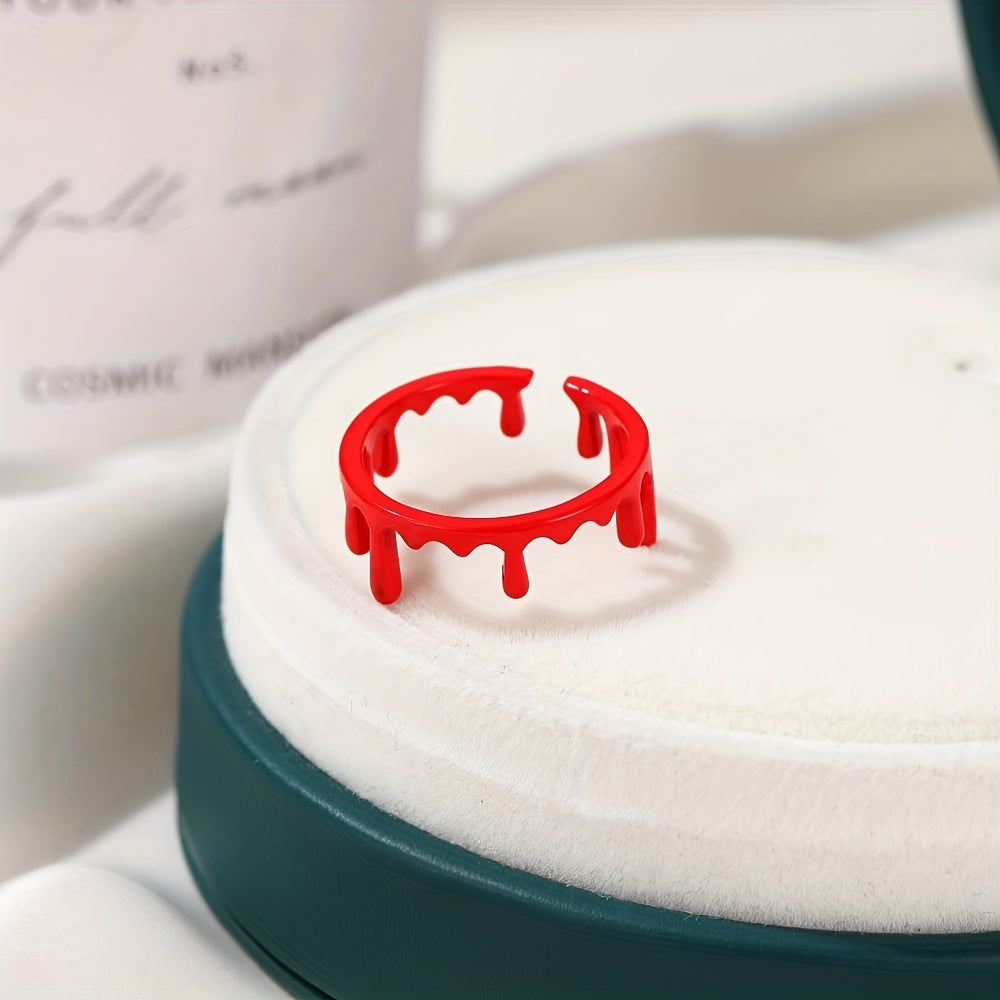Gothic Style Cuff Ring Bloody Perfect Halloween Decor Men Women Cosplay