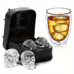 Skull Ice Ball Mold Silicone Flexible Ice Cube Trays