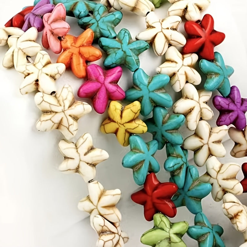 25PCS 20mm Turquoise Big Starfish Beads DIY Handcraft Jewelry Decor