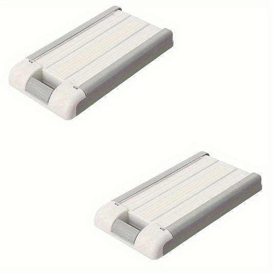 2pcs Under Desk Drawer Hidden Storage Box Large Capacity