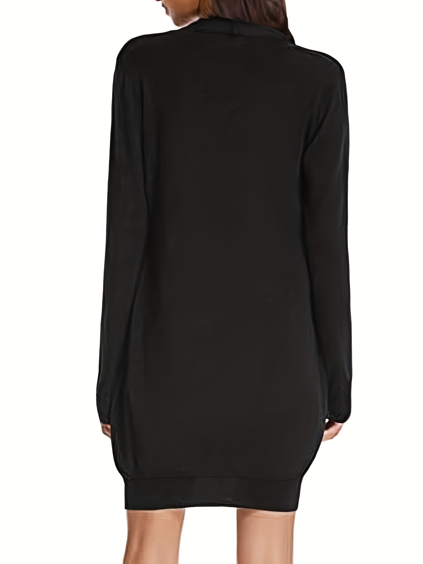 Casual Long Sleeve Open Front Cardigan Plus Size