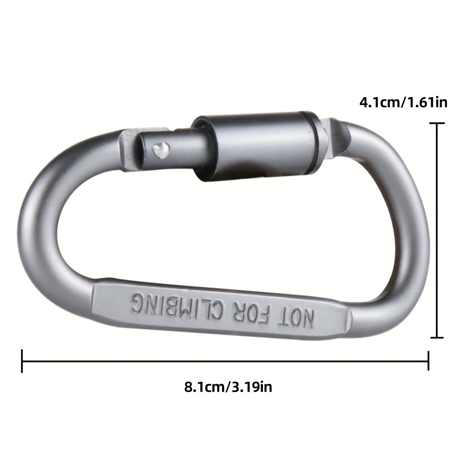 1pc Aluminum Carabiner Multifunctional Backpack Hanging Buckle
