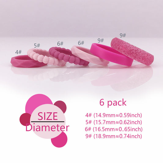 Fashionable Minimalist Silicone Rings Non-toxic Women&Men