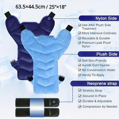 Large Ice & Hot Pack for Shoulder & Back - Reusable Full Back Ice Pack