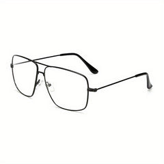 Men's Vintage Glasses Large Frame Alloy PC Lens