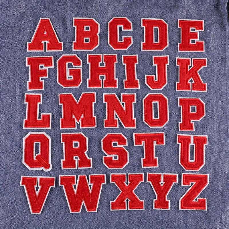 Iron On Letter Number Patches for Clothing DIY Craft
