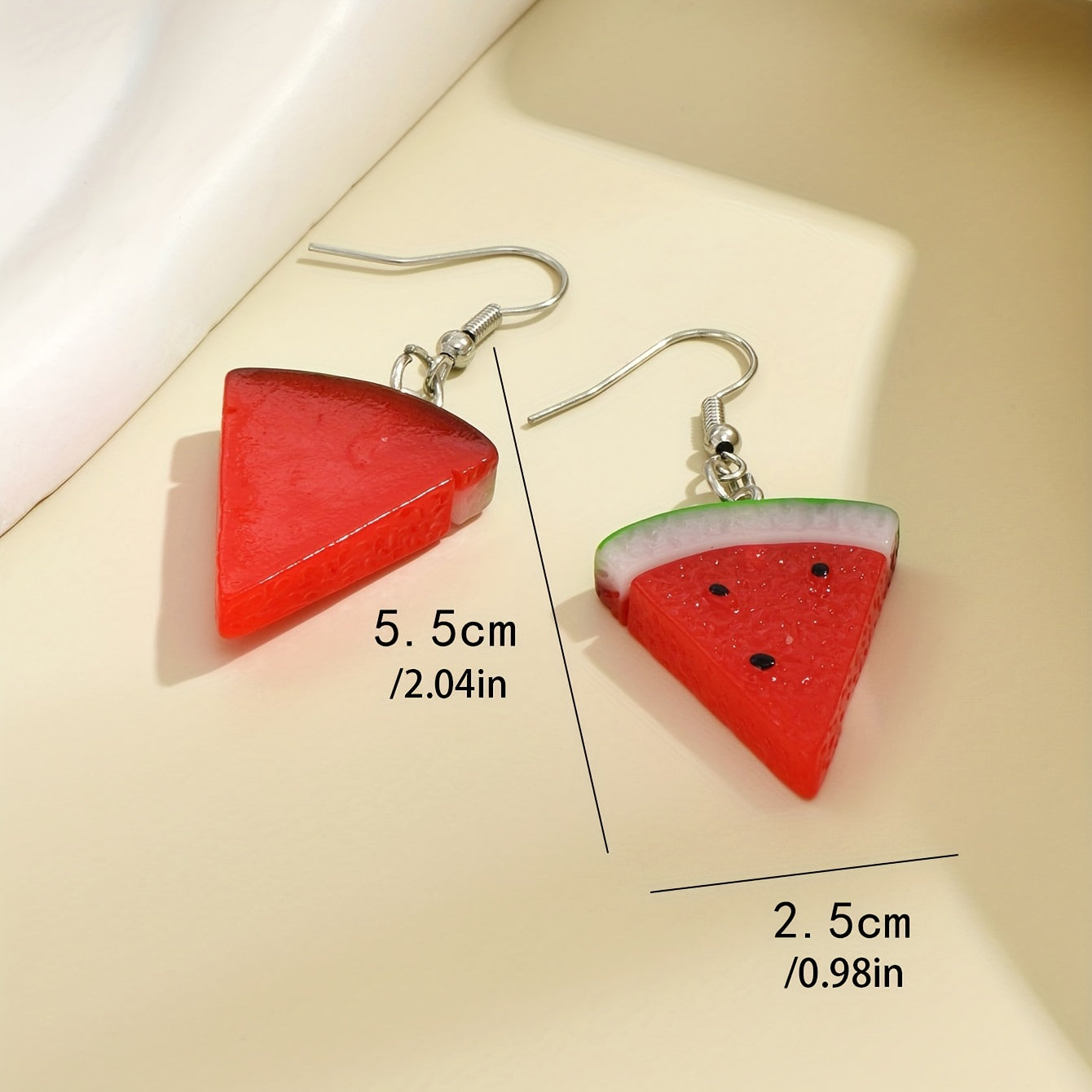 Summer Watermelon Dangle Earrings for Women