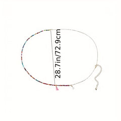 Boho Waist Chain Tassel Pendant Elastic Belly Chain
