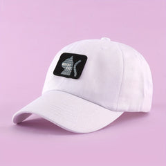Cat Baseball Cap Label Patch Cotton Dad Hats Adjustable Couple Sun Hats