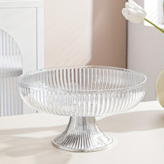 Transparent Fruit Bowl Serving Tray for Home Decor Wedding