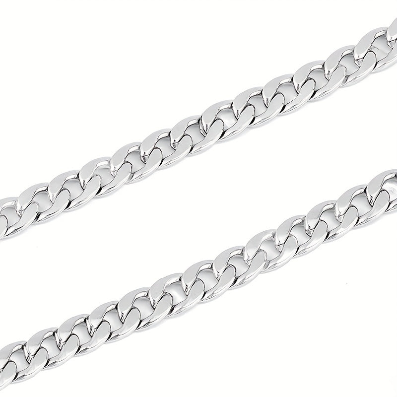 Stainless Steel Chain Necklace Hip Hop Cuban Neck Chain