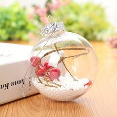 Transparent Plastic Fillable Ornament Balls for Christmas Decoration